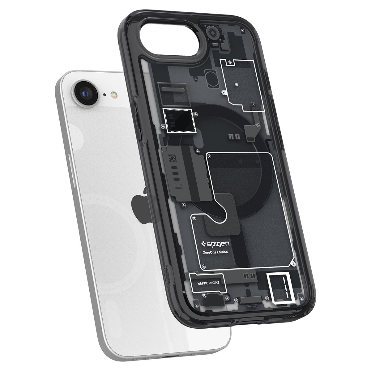 Spigen iPhone 17e and iPhone 16e Case – Ultra Hybrid Zero One (MagFit) – Zero One Black – detail image 5