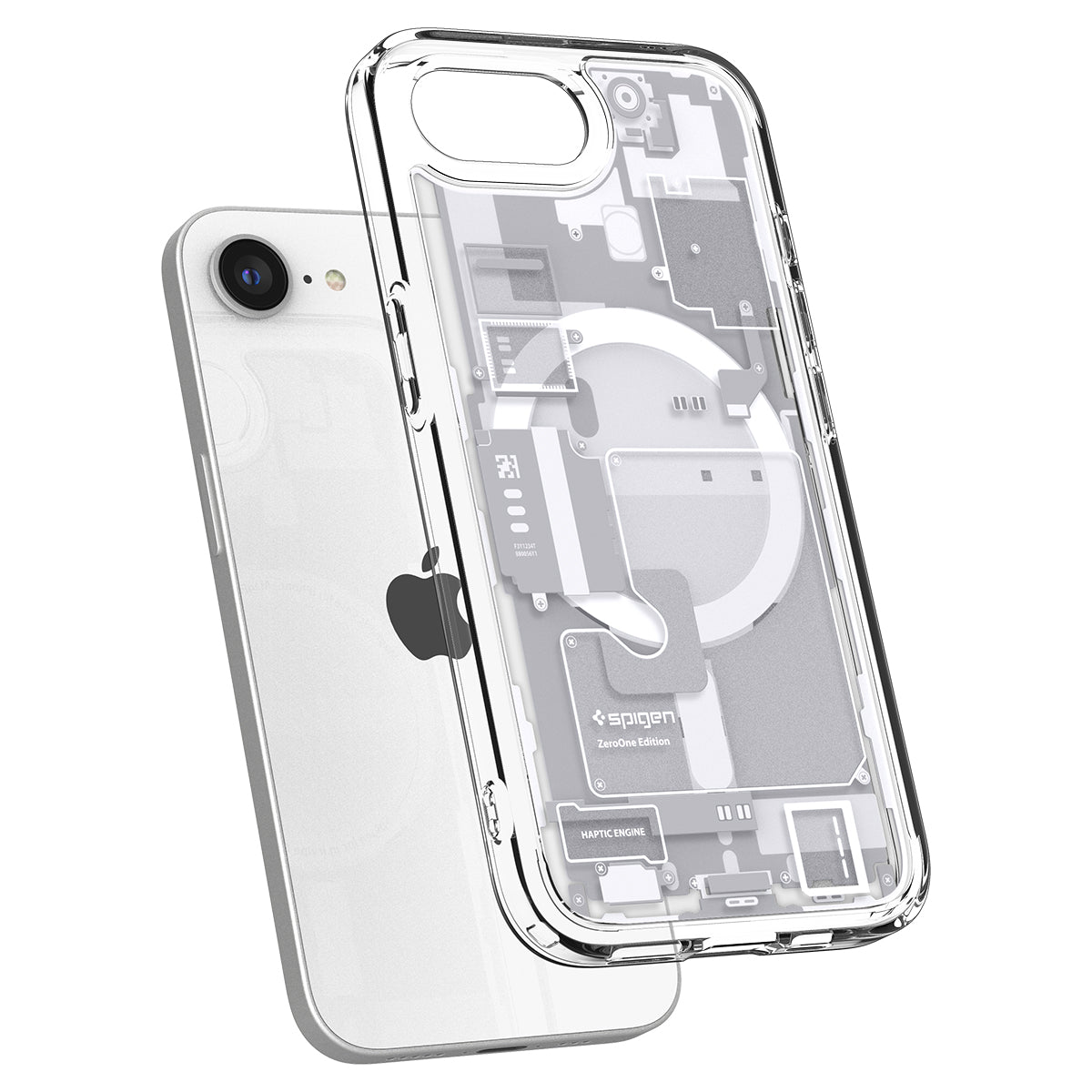 Spigen iPhone 17e and iPhone 16e Case – Ultra Hybrid Zero One (MagFit) – Zero One White – detail image 7