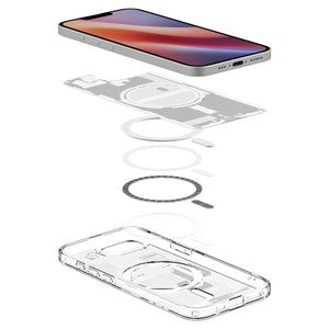 Spigen iPhone 17e and iPhone 16e Case – Ultra Hybrid Zero One (MagFit) – Zero One White – detail image 6