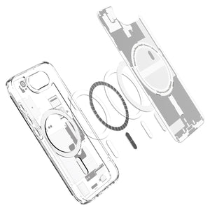 Spigen iPhone 17e and iPhone 16e Case – Ultra Hybrid Zero One (MagFit) – Zero One White – detail image 9