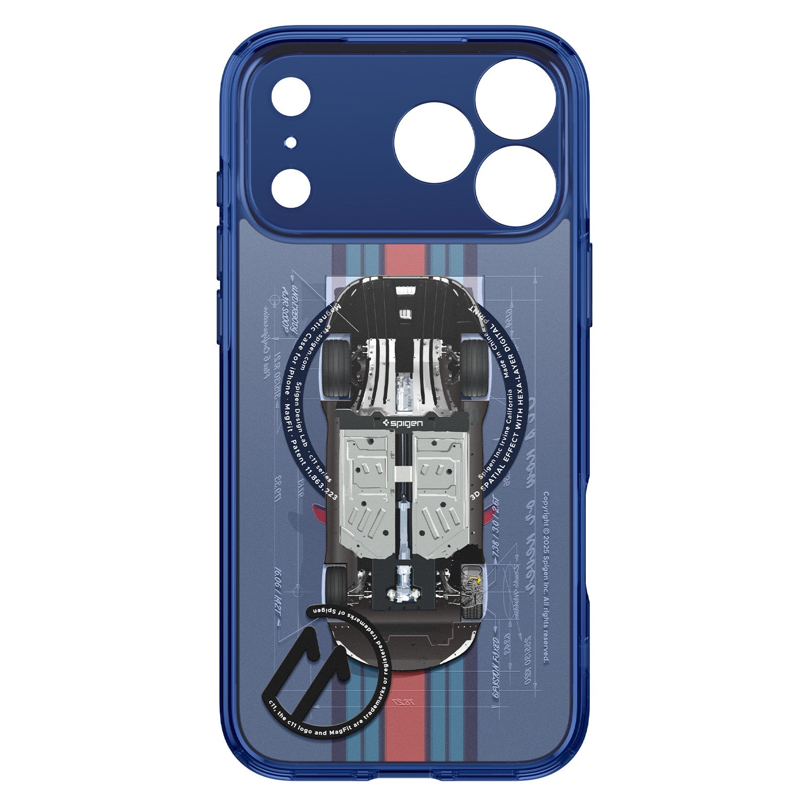 Spigen iPhone 17 Pro Max c11 Series MagFit case in Le Mans - inner case view