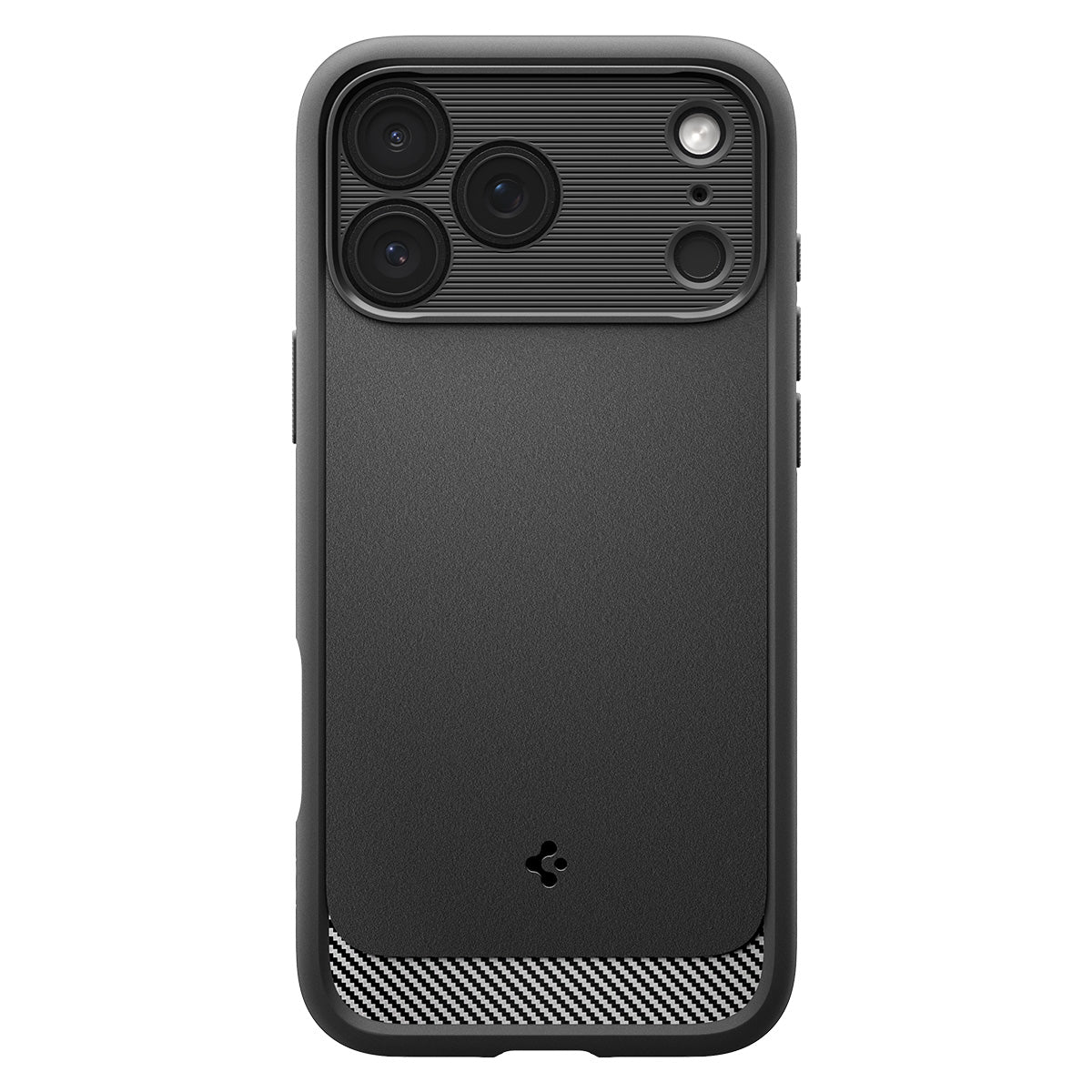 Spigen iPhone 17 Pro Max Case – Rugged Armor (MagFit) - Matte Black - back product view