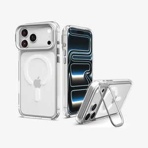 Spigen iPhone 18 Pro Ultra Hybrid Optik S (Mag Fit) - Clear Silver - image 1