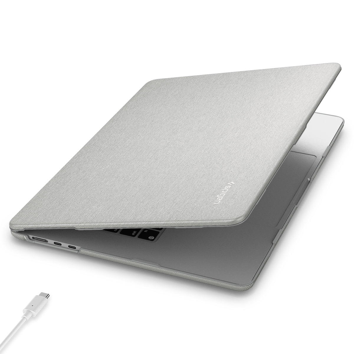 Spigen MacBook Air 13-inch M5/M4/M3/M2 Case - Urban Fit - Heather Gray - ACS10974 2
