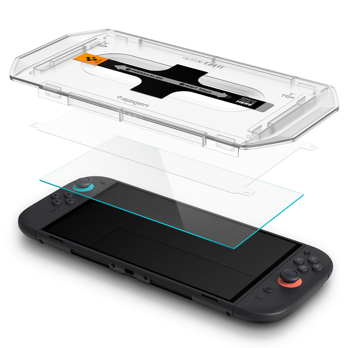Spigen Nintendo Switch 2 Screen Protector GLAS.tR EZ Fit (2 Pack) view 2