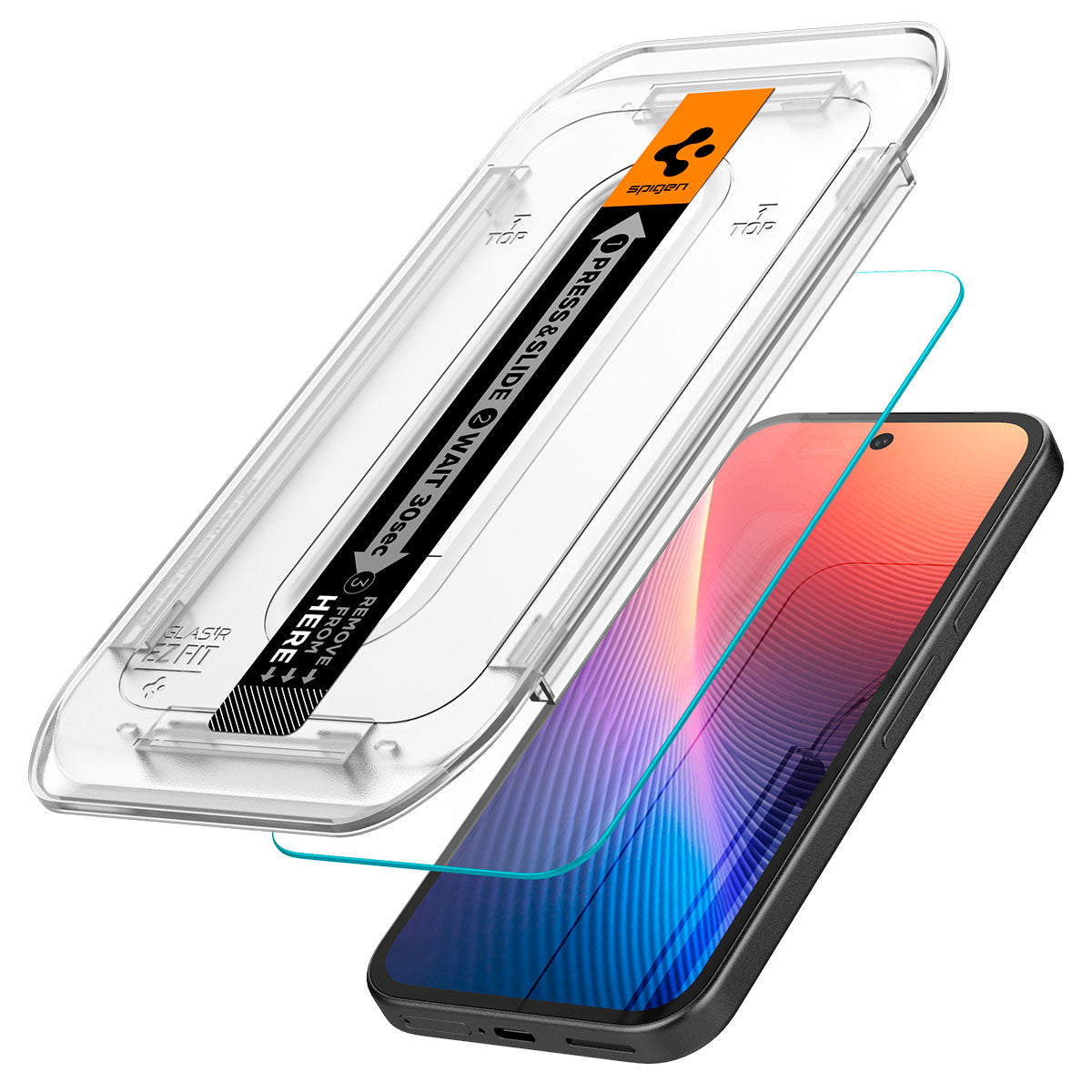 Spigen Pixel 9a Screen Protector GLAS.tR EZ Fit (2 Pack) view 2