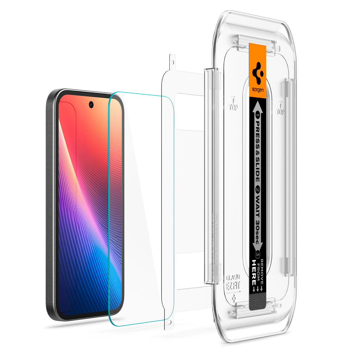 Spigen Pixel 9a Screen Protector GLAS.tR EZ Fit (2 Pack) view 7