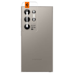 Spigen Galaxy S24 Ultra Lens Protector – Optik Pro EZ Fit (2 Pack) – Gray – product image 2
