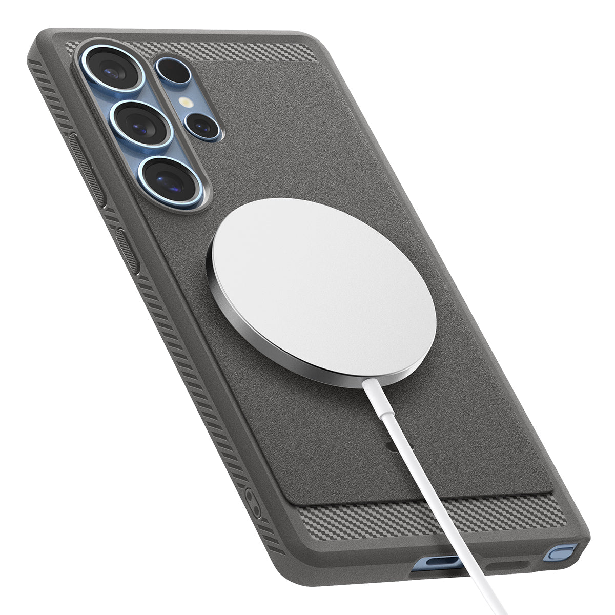 Spigen Galaxy S25 Ultra Case - Rugged Armor (Magfit) – Marble Gray – product image 11
