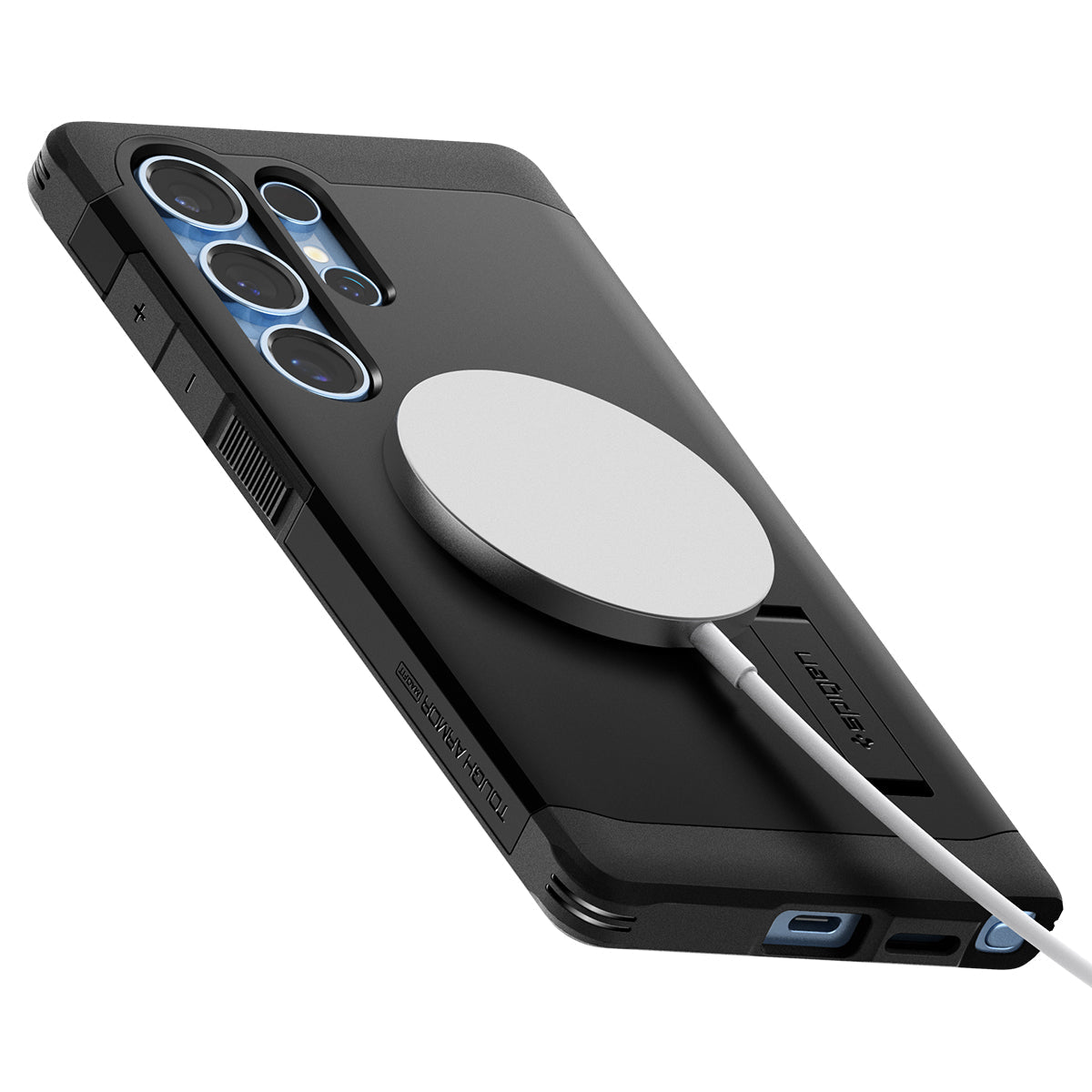 Spigen Galaxy S25 Ultra Case – Tough Armor AI (MagFit) – Black – product image 8