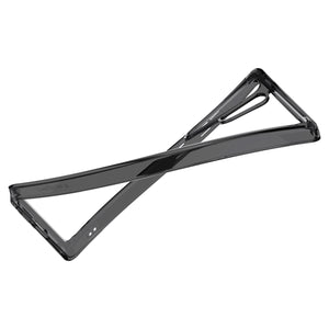 Spigen Galaxy S25 Ultra Ultra Hybrid MagFit case in Frost Black - flexible hybrid frame demonstration