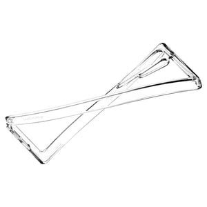 Spigen Galaxy S25 Ultra Ultra Hybrid MagFit case in Clear White - flexible hybrid frame demonstration