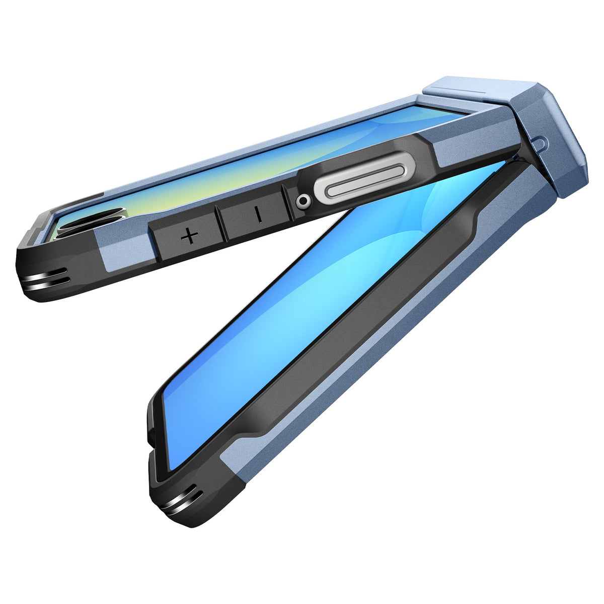 Spigen Galaxy Z Flip 7 Case – Tough Armor Pro (MagFit) – Sierra Blue – product image 14