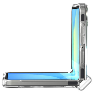 Spigen Galaxy Z Flip 7 Case – Ultra Hybrid Pro (MagFit) – Clear White – product image 14