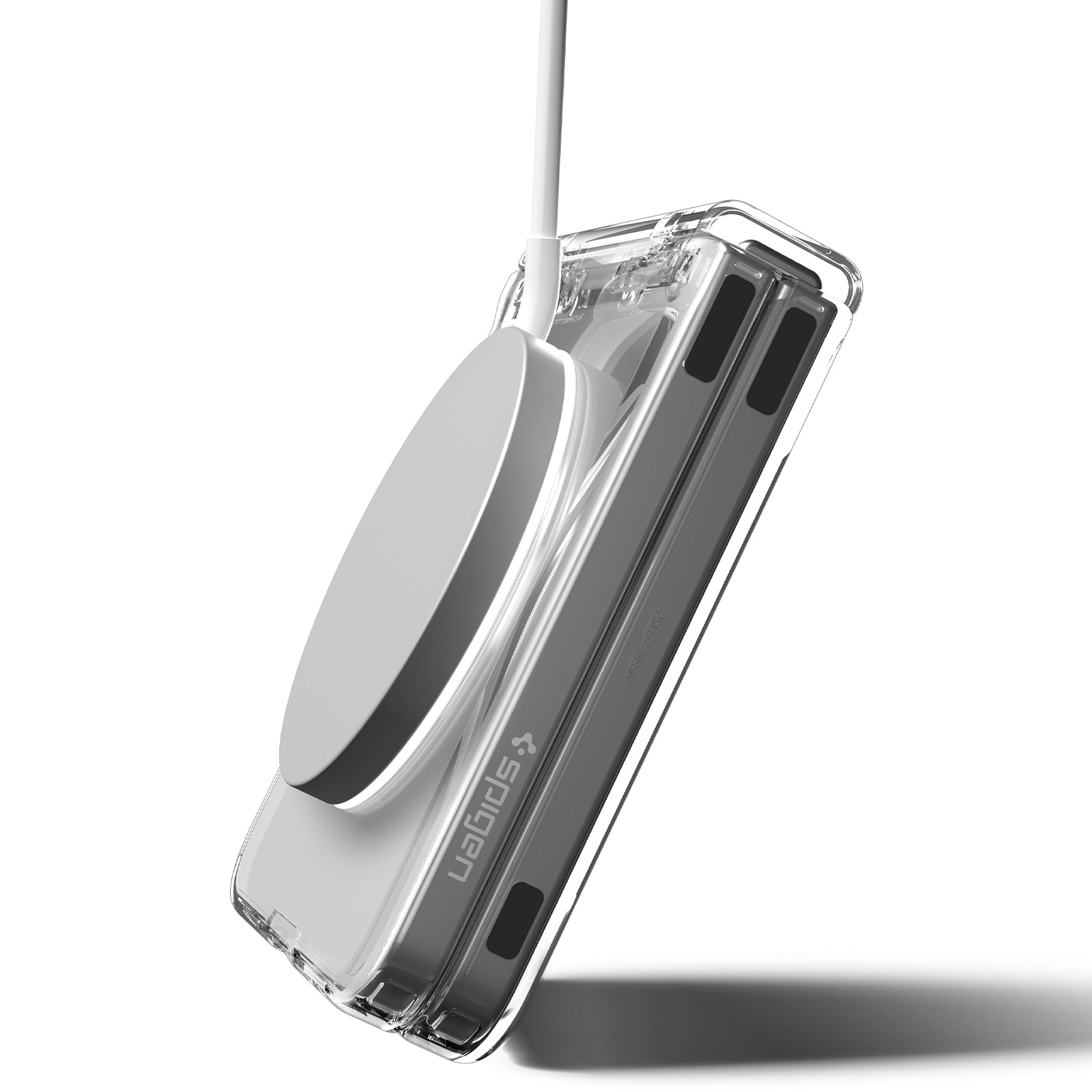 Spigen Galaxy Z Flip 7 Case – Ultra Hybrid Pro (MagFit) – Clear White – product image 16