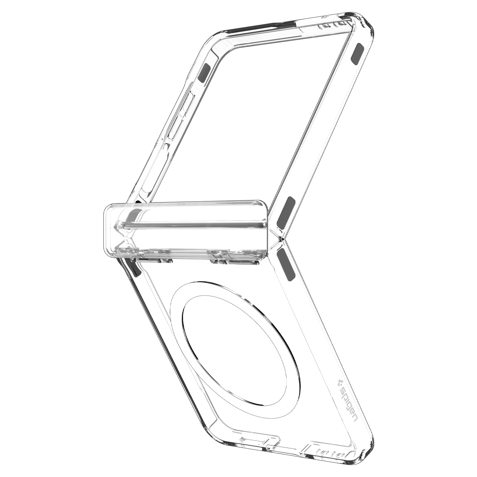 Spigen Galaxy Z Flip 7 Case – Ultra Hybrid Pro (MagFit) – Clear White – product image 17