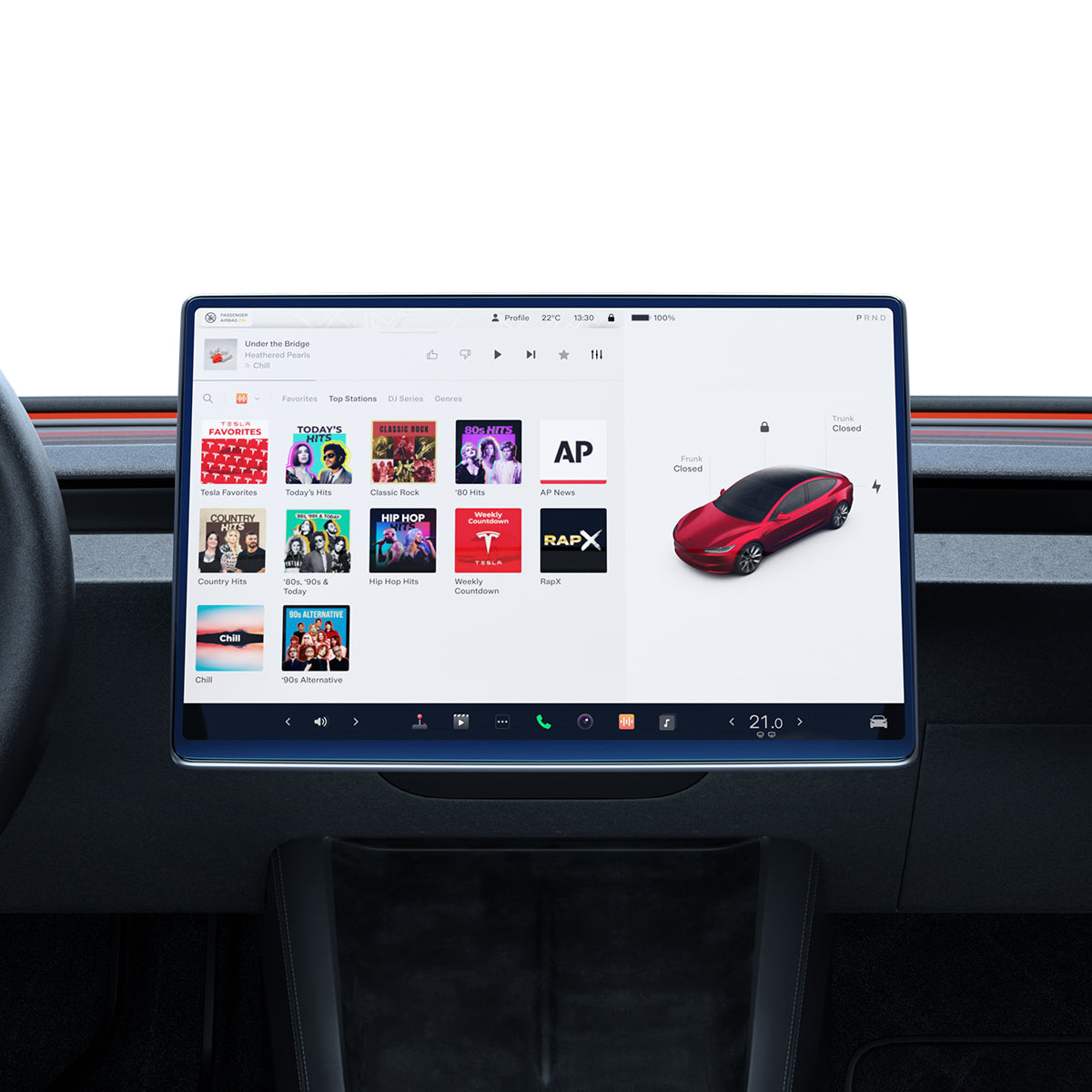 Spigen Tesla Model 3 / Model Y Screen Protector (15.4") Screen Protector GLAS.tR EZ Fit Anti-Glare view 8