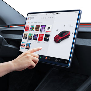 Spigen Tesla Model 3 / Model Y Screen Protector (15.4") Screen Protector GLAS.tR EZ Fit Anti-Glare view 9