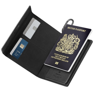 Spigen Passport Holder Accessory RFID Blocking Travel Wallet with Card Slots & SIM Storage view 17