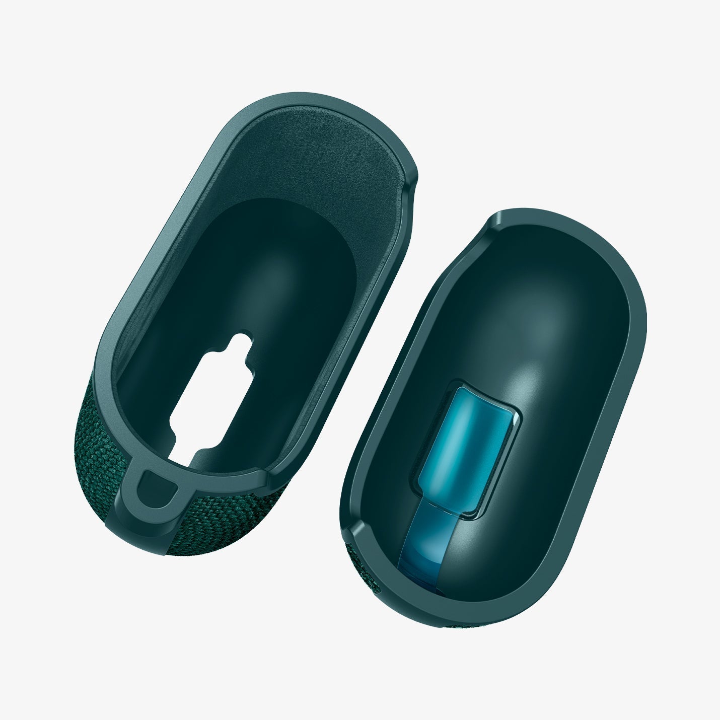 Microfiber-lined interior of Spigen Urban Fit AirPods 4 case