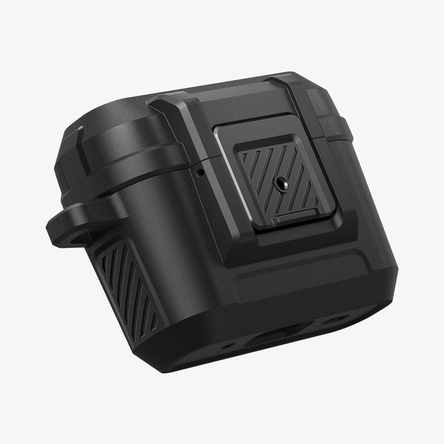ACS05485 - Apple AirPods Pro 2 Case Lock Fit in matte black showing the front
