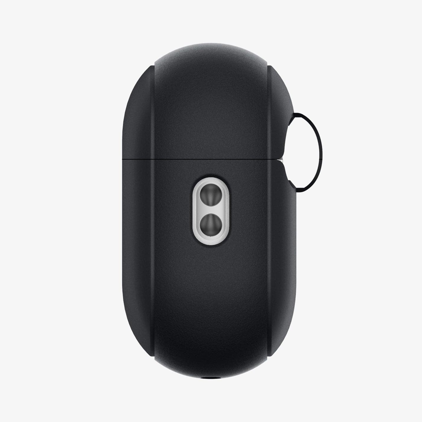ACS05479 - Apple AirPods Pro 2 Case Silicone Fit + strap in black showing the front and side with strap