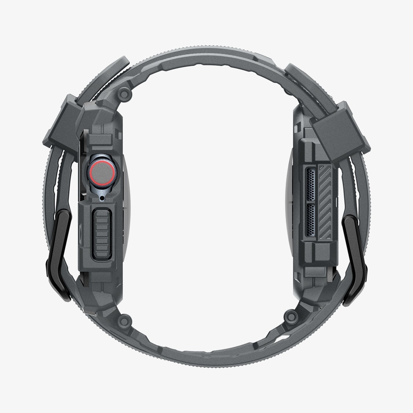 ACS08605 - Apple Watch Series 11 / 10 (46mm) Case Rugged Armor Pro in Dark Gray showing the side