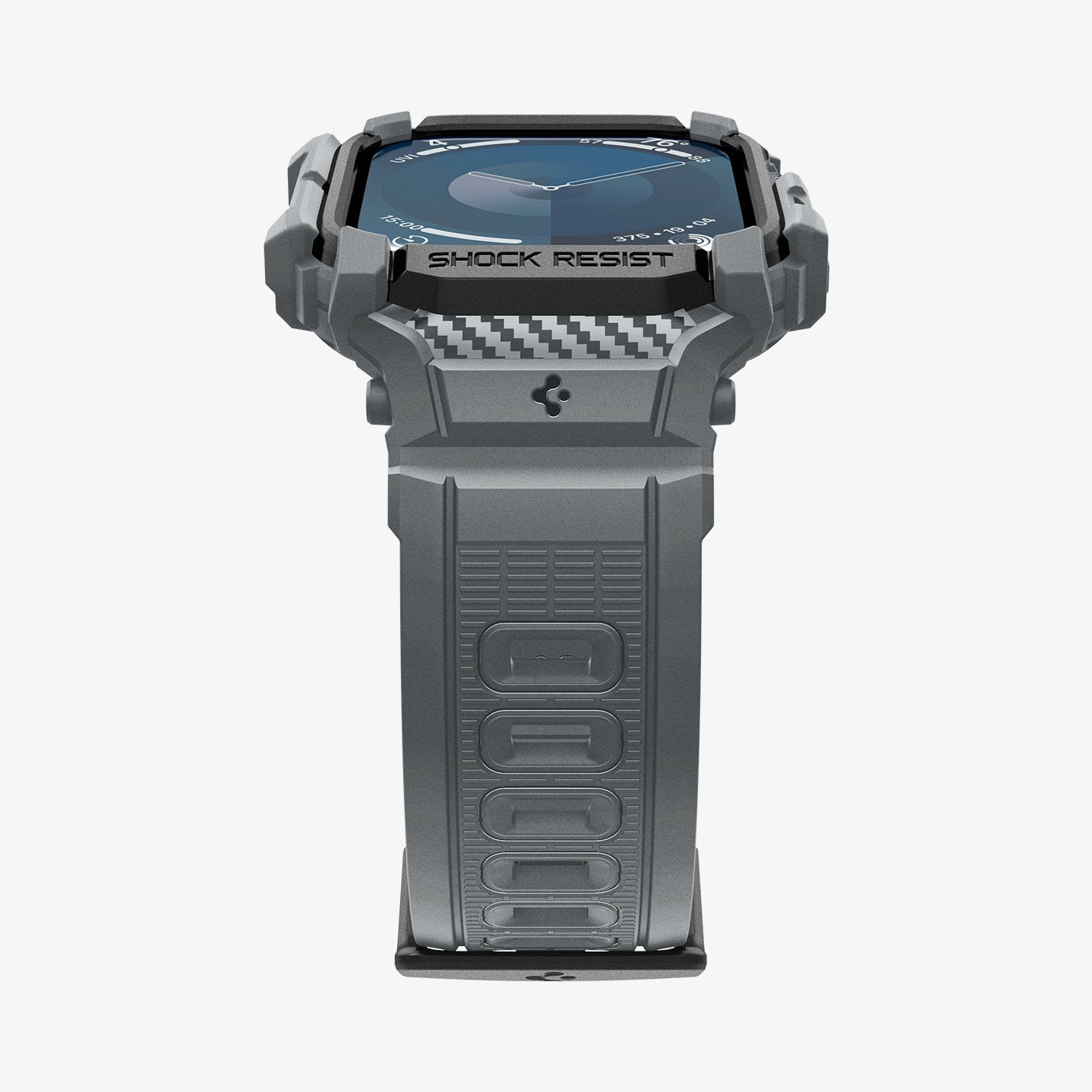 ACS08605 - Apple Watch Series 11 / 10 (46mm) Case Rugged Armor Pro in Dark Gray showing the partial front, partial side and bottom
