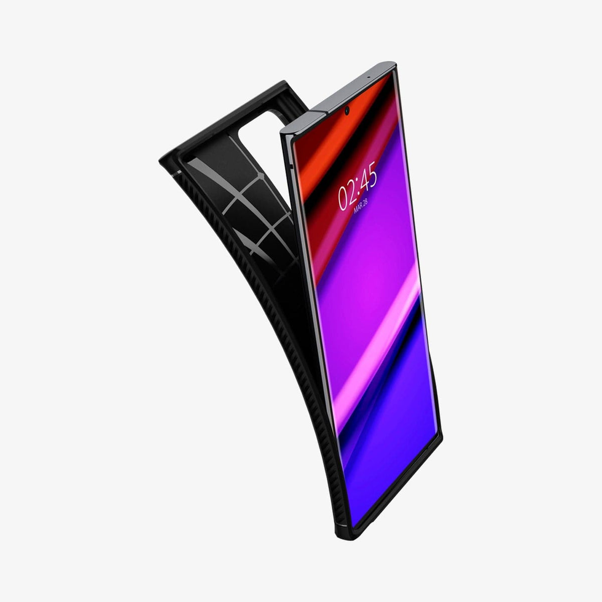 Spigen Galaxy Note 20 Ultra Case – Rugged Armor – Matte Black – detail image 3