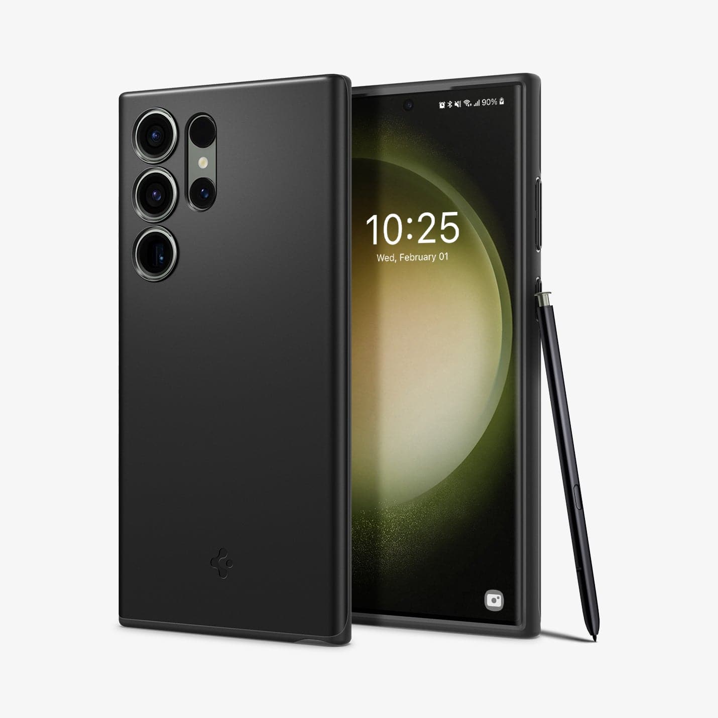Spigen Galaxy S23 Ultra Case – Thin Fit – Black – main product image