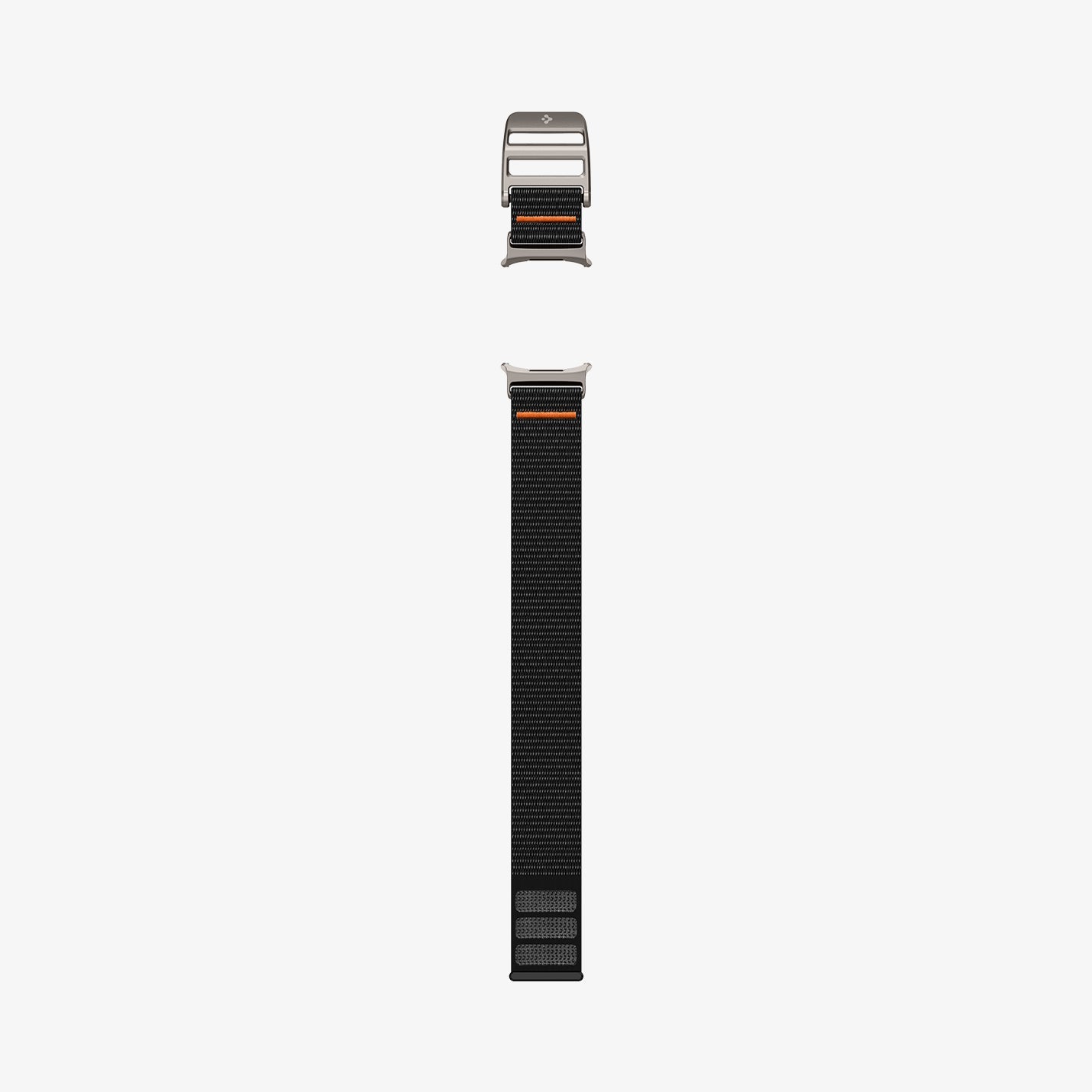 Spigen Galaxy Watch Ultra 2 & Ultra 47mm Band - DuraPro Flex - Black - white background detail image 3