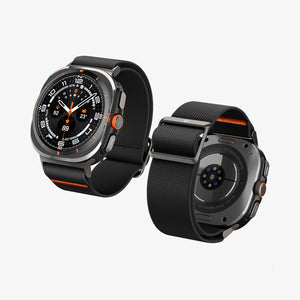 Spigen Galaxy Watch Ultra 2 & Ultra 47mm Band - Lite Fit - Black - white background detail image 1