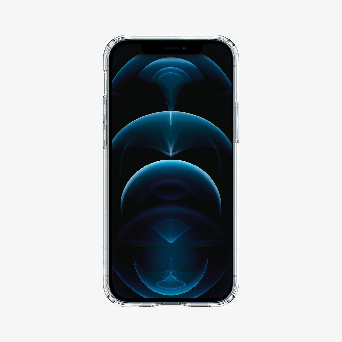 ACS01618 - iPhone 12 Pro Max Case Ultra Hybrid in crystal clear showing the back