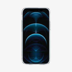ACS01618 - iPhone 12 Pro Max Case Ultra Hybrid in crystal clear showing the back