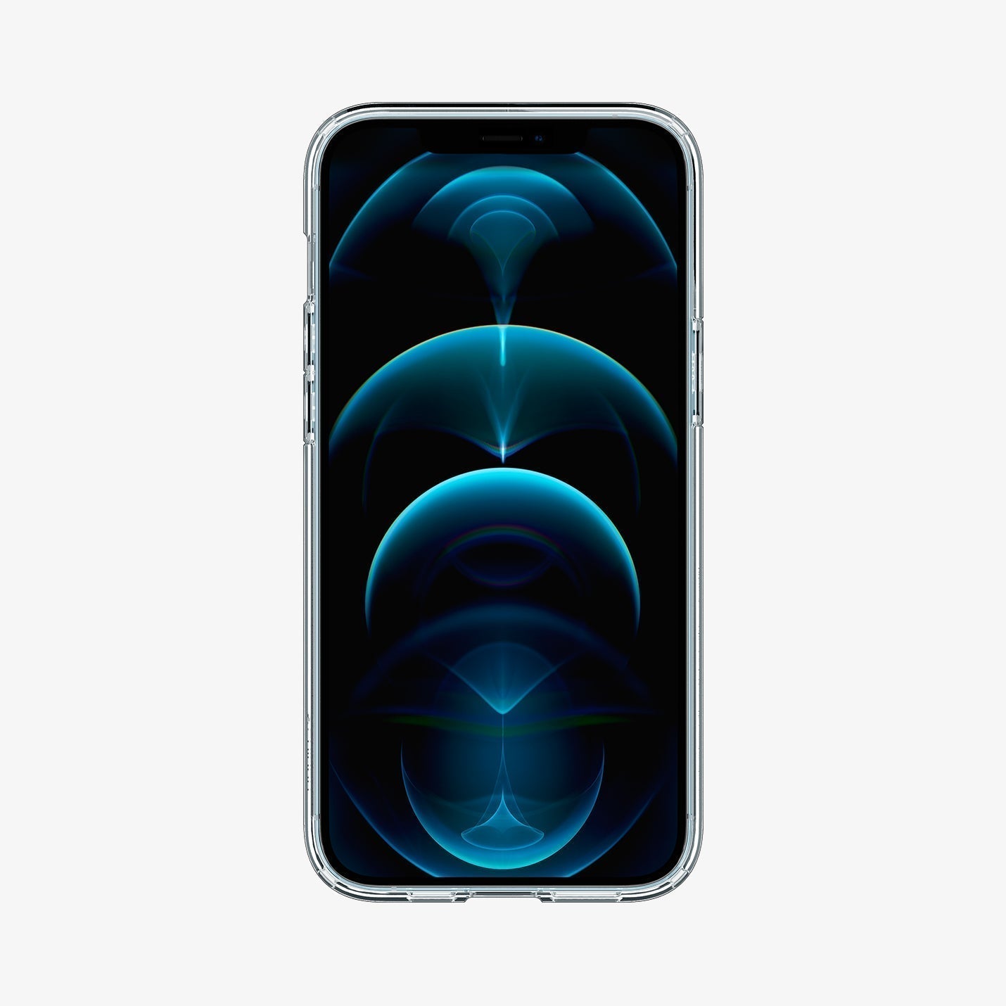 ACS01618 - iPhone 12 Pro Max Case Ultra Hybrid in crystal clear showing the back