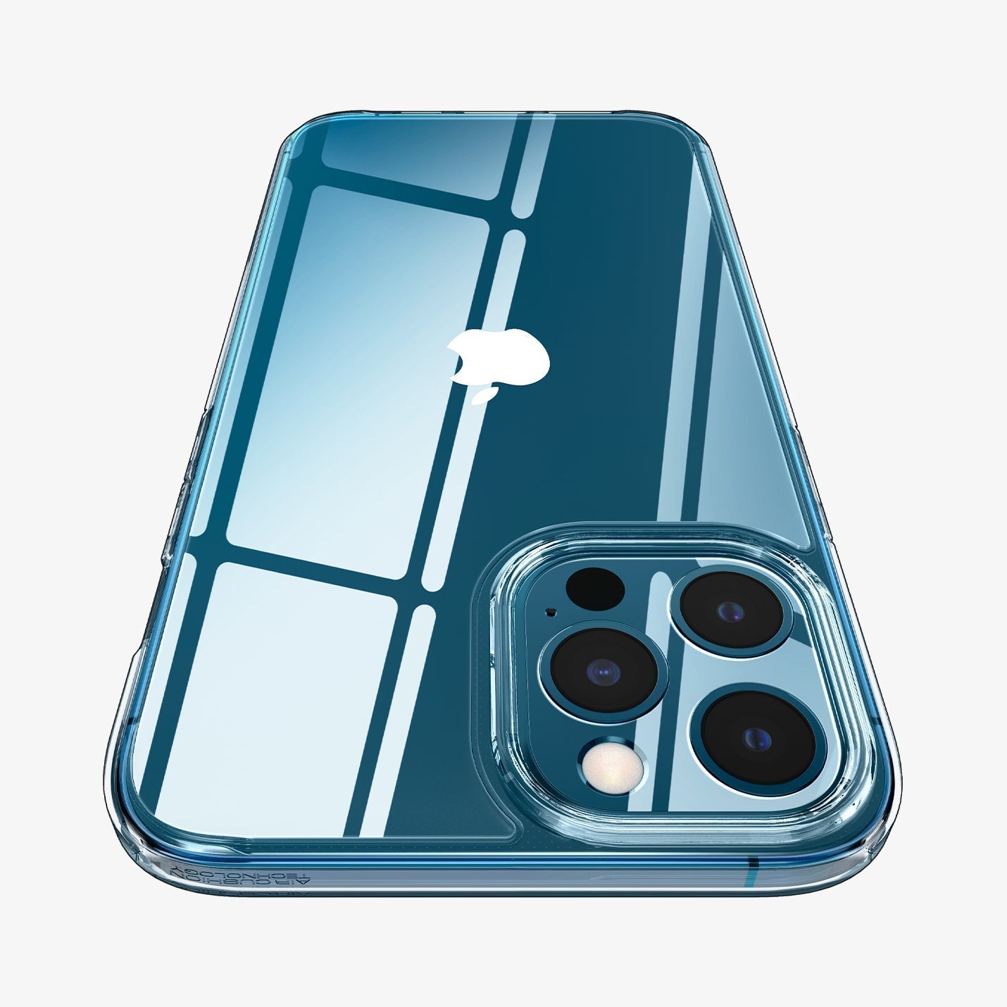 ACS01618 - iPhone 12 Pro Max Case Ultra Hybrid in crystal clear showing the back