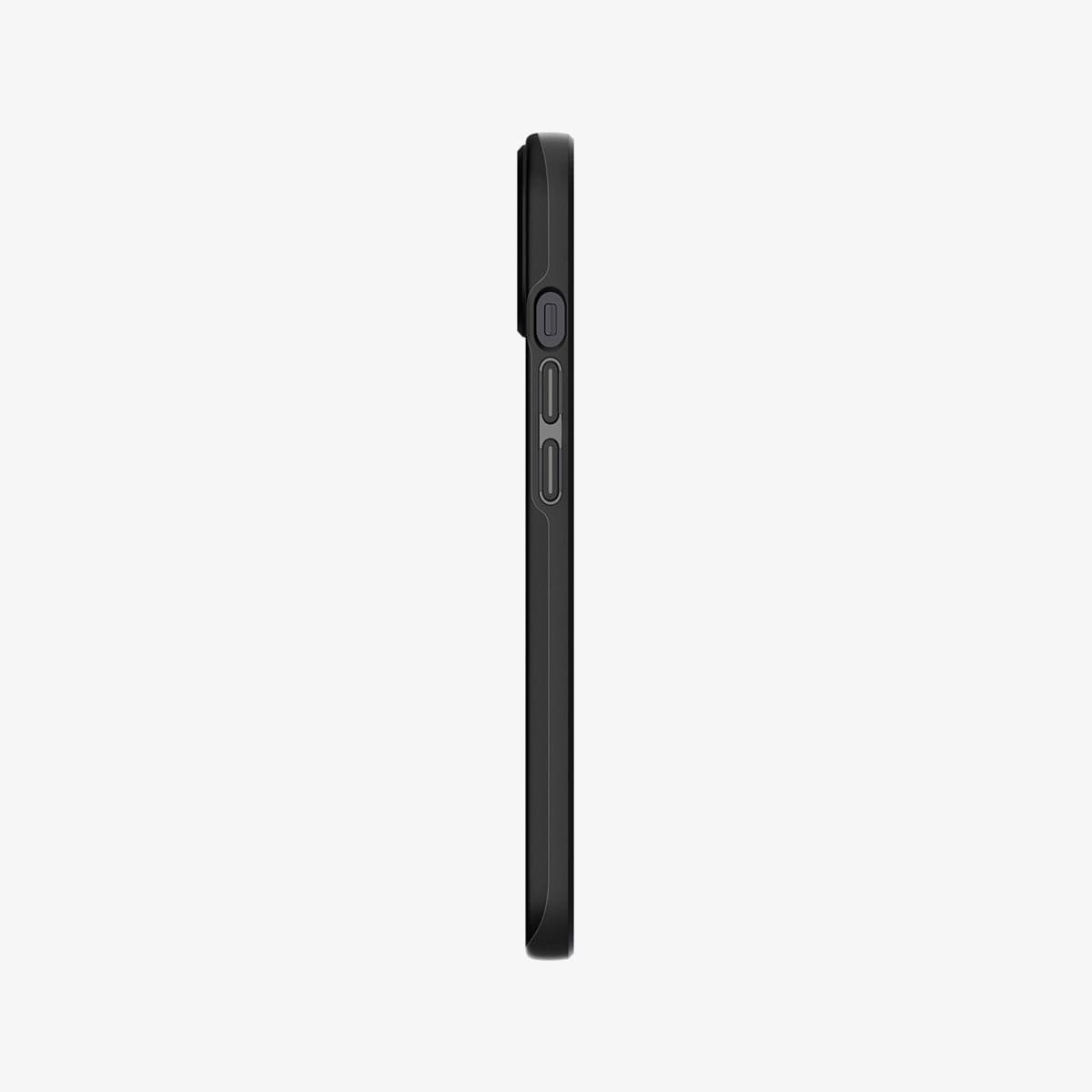 ACS03674 - iPhone 13 Pro Max Case Thin Fit in black showing the back