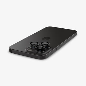 Spigen iPhone 16 Pro Max / 16 Pro Lens Protector – Optik Pro EZ Fit – Black product image 4