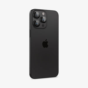 Spigen iPhone 15 Pro Max / 15 Pro Lens Protector – Optik Pro EZ Fit – Black product image 5