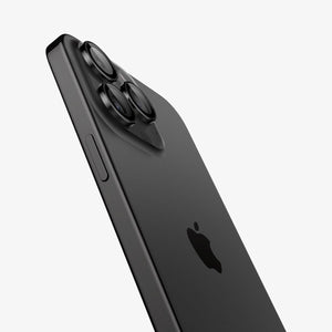 Spigen iPhone 15 Pro Max / 15 Pro Lens Protector – Optik Pro EZ Fit – Black product image 3