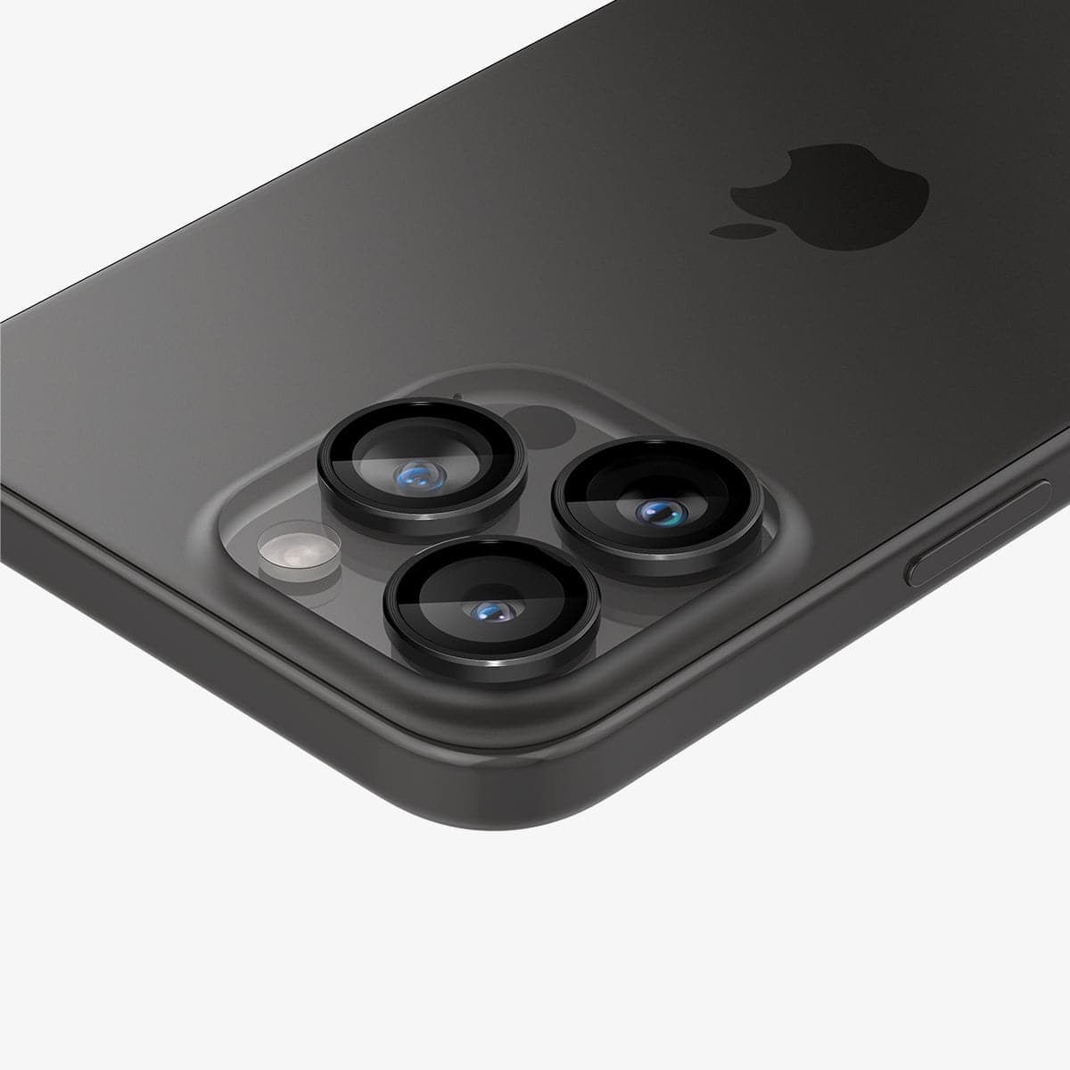 Spigen iPhone 15 Pro Max / 15 Pro Lens Protector – Optik Pro EZ Fit – Black product image 2
