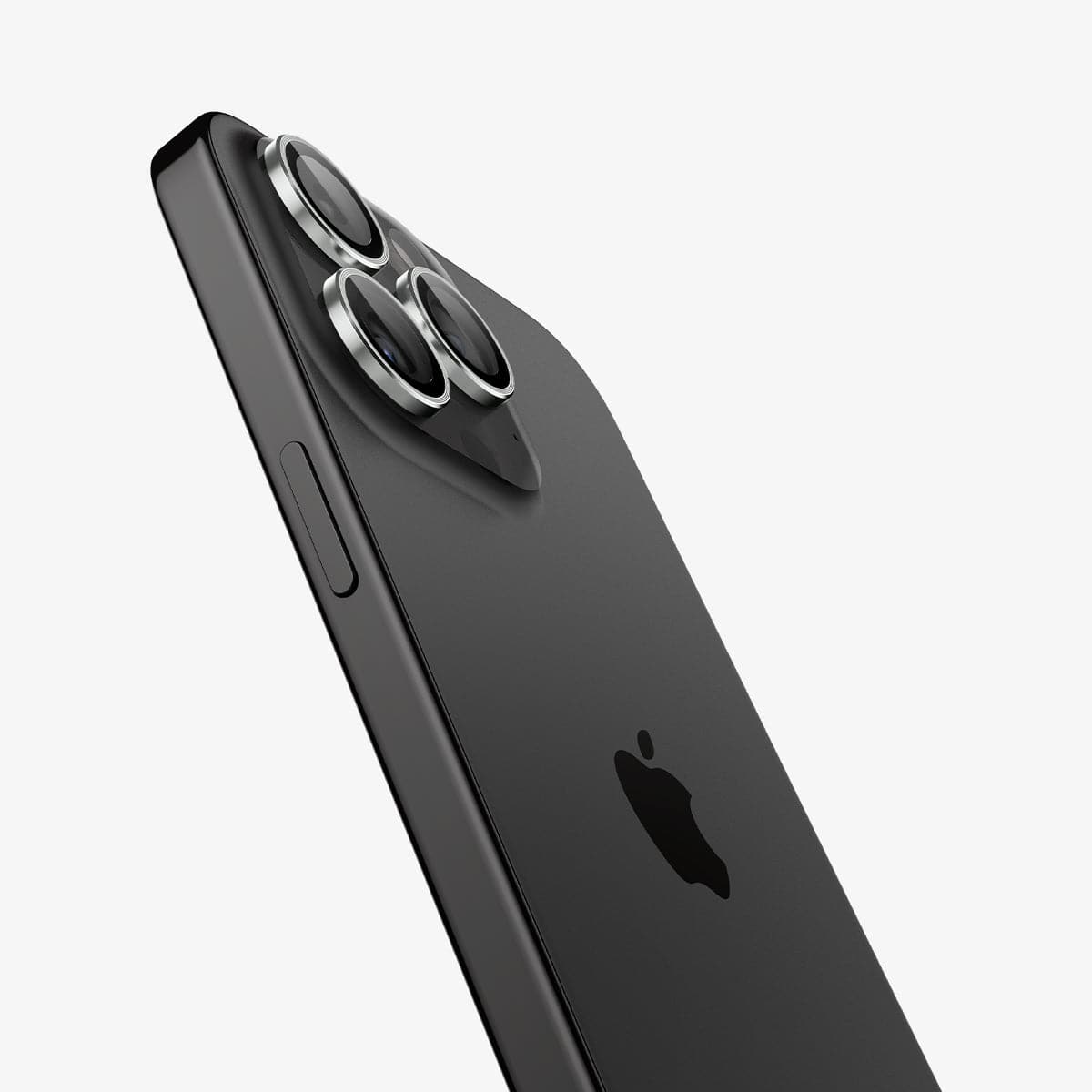Spigen iPhone 15 Pro Max / 15 Pro Lens Protector – Optik Pro EZ Fit – Silver product image 3