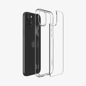 Spigen Ultra Hybrid case for iPhone 15 in Crystal Clear – detail image 3