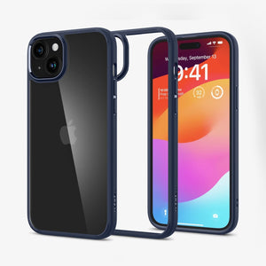 Spigen Ultra Hybrid case for iPhone 15 in Navy Blue – detail image 1