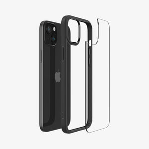 Spigen Ultra Hybrid case for iPhone 15 Plus in Matte Black – detail image 3