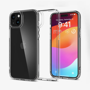 Spigen Ultra Hybrid case for iPhone 15 Plus in Crystal Clear – detail image 1