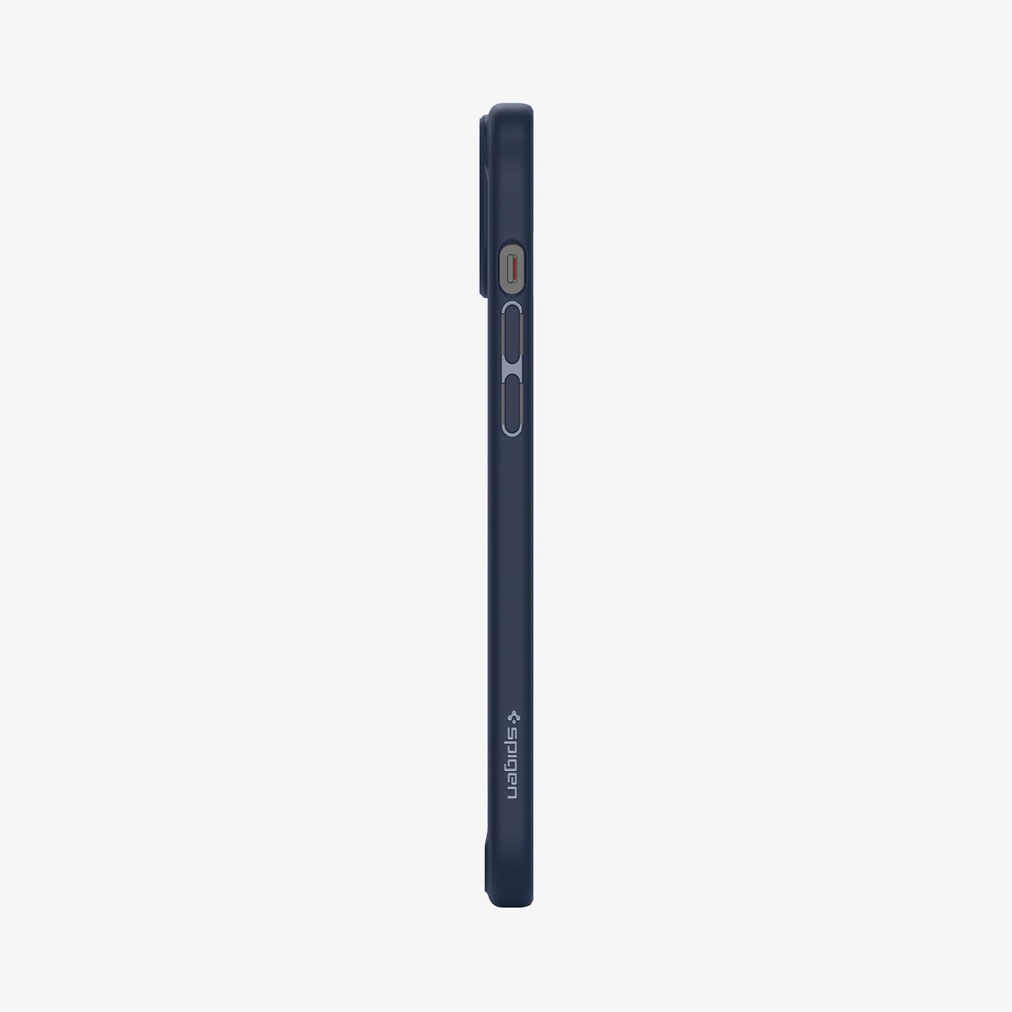 ACS07209 - iPhone 15 Series Ultra Hybrid Case in Natural Titanium showing the back 