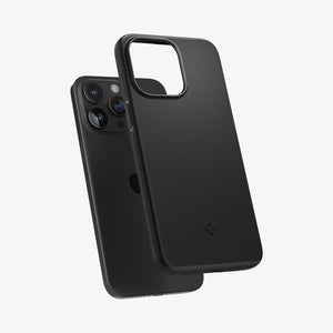 Spigen Thin Fit case for iPhone 15 Pro Max in Black – detail image 3