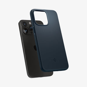 Spigen Thin Fit case for iPhone 15 Pro Max in Metal Slate – detail image 3