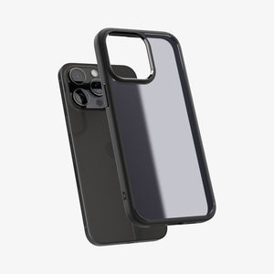 Spigen Ultra Hybrid Matte case for iPhone 15 Pro Max in Frost Black – detail image 2